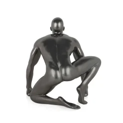 Statues & Sculptures Figurative|Table Top-Shadow Protector 24cm Anthracite Resin Indoor Sculpture