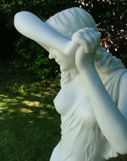 Statues & Sculptures Greek-Shy Maiden 155cm Marble Resin Garden Statue