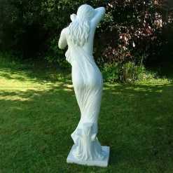 Statues & Sculptures Greek-Shy Maiden 85cm Marble Resin Garden Statue