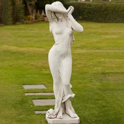 Statues & Sculptures Greek-Shy Maiden 160cm Stone Garden Statue