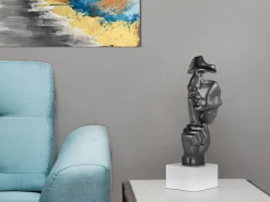 Statues & Sculptures Figurative|Table Top-Silent Warrior 48cm Anthracite Resin Indoor Sculpture