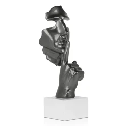 Statues & Sculptures Figurative|Table Top-Silent Warrior 48cm Anthracite Resin Indoor Sculpture