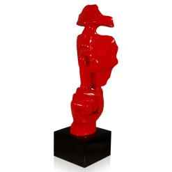 Statues & Sculptures Figurative|Table Top-Silent Warrior 48cm Red Resin Indoor Sculpture