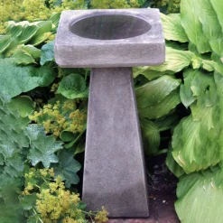 Statues & Sculptures Bird Baths-Simple Design Stone Garden Birdbath