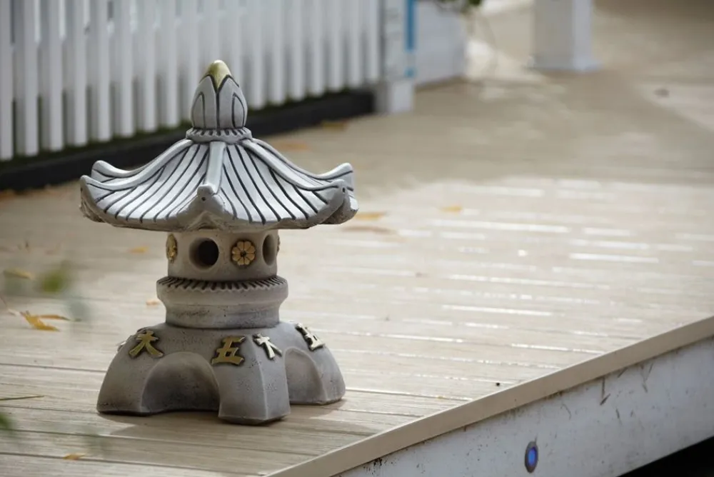 Statues & Sculptures Pagodas-Single Top Japanese Pagoda Stone Garden Ornament