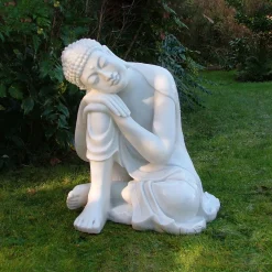 Statues & Sculptures Buddha-Sleeping Buddha 60cm Marble Resin Garden Ornament