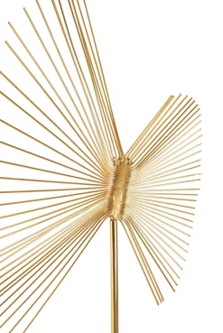 Statues & Sculptures Table Top|Abstract-Solar Flare 66cm Gold Metal Indoor Sculpture
