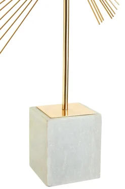 Statues & Sculptures Table Top|Abstract-Solar Flare 66cm Gold Metal Indoor Sculpture