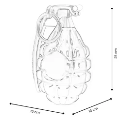 Statues & Sculptures Table Top|Contemporary-Sonic Grenade 25cm Yellow Resin Indoor Sculpture
