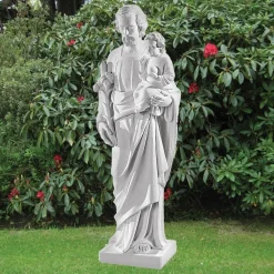 Statues & Sculptures St Joseph-St. Joseph 79cm Marble Resin Garden Statue