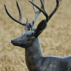Statues & Sculptures Stags & Deers-Stag Doe & Fawn Collection Bronze Metal Garden Statues