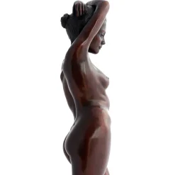 Statues & Sculptures Figurative|Table Top-Standing Woman Bronze Indoor Sculpture