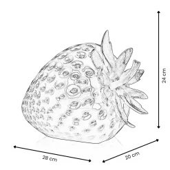Statues & Sculptures Table Top|Contemporary-Strawberry Pop 24cm Comic Art Resin Indoor Sculpture