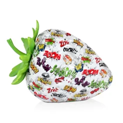 Statues & Sculptures Table Top|Contemporary-Strawberry Pop 31cm Comic Art Resin Indoor Sculpture