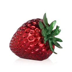 Statues & Sculptures Table Top|Contemporary-Strawberry Pop 31cm Red Resin Indoor Sculpture