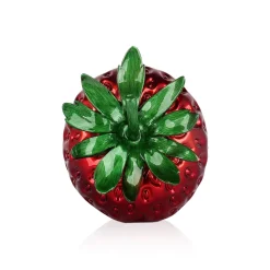 Statues & Sculptures Table Top|Contemporary-Strawberry Pop 31cm Red Resin Indoor Sculpture
