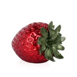Statues & Sculptures Table Top|Contemporary-Strawberry Pop 24cm Red Resin Indoor Sculpture