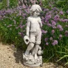 Statues & Sculptures Children-Summer Boy 73cm Stone Resin Garden Statue