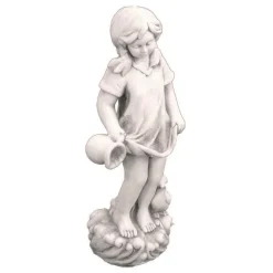 Statues & Sculptures Children-Summer Girl 71cm Stone Resin Garden Statue