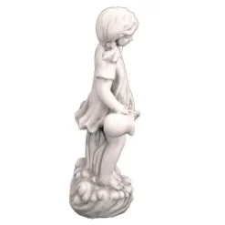 Statues & Sculptures Children-Summer Love Boy & Girl Stone Resin Garden Statues