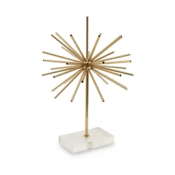Statues & Sculptures Table Top|Contemporary-Sunburst 46cm Gold Metal Indoor Sculpture