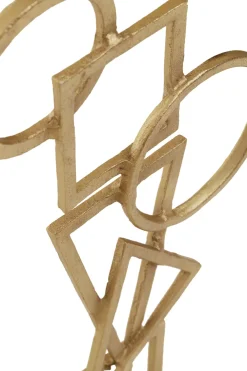 Statues & Sculptures Table Top|Abstract-Symbol Ascent 47cm Gold Metal Indoor Sculpture