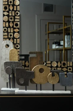 Statues & Sculptures Table Top|Abstract-Symbolic 34cm Metal Indoor Sculpture