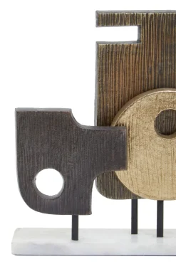 Statues & Sculptures Table Top|Abstract-Symbolic 34cm Metal Indoor Sculpture