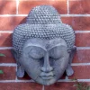 Statues & Sculptures Wall Plaques|Buddha-Thai Buddha Head Stone Garden Wall Art Plaque