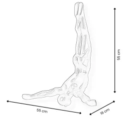 Statues & Sculptures Figurative|Wall Art-The Diver 55cm Anthracite Resin Wall Sculpture