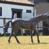 Statues & Sculptures Horses-Thoroughbred Horse Life-Size Bronze Metal Garden Statue