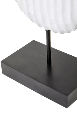 Statues & Sculptures Table Top|Abstract-Tic-Tac 60cm Black & White Wood Indoor Sculpture