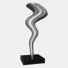 Statues & Sculptures Giant|Floor Standing-Tornado 197cm Silver Metal Garden Sculpture v3
