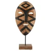 Statues & Sculptures Table Top|Contemporary-Tribal Guardian 53cm Wood Indoor Sculpture