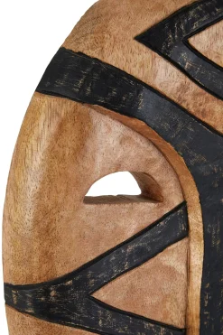 Statues & Sculptures Table Top|Contemporary-Tribal Guardian 53cm Wood Indoor Sculpture