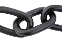 Statues & Sculptures Table Top|Contemporary-Triple Link 5cm Black Metal Indoor Sculpture