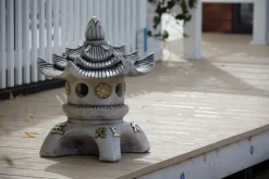 Statues & Sculptures Pagodas-Triple Top Japanese Pagoda Stone Garden Ornament