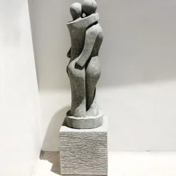 Statues & Sculptures Contemporary-True Love Contemporary Stone Garden Sculpture