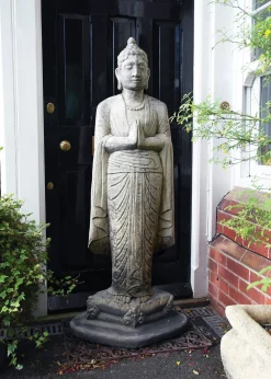 Statues & Sculptures Buddha-Upright Buddha Stone Garden Statue