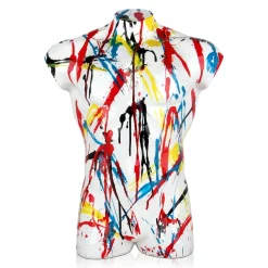 Statues & Sculptures Figurative|Table Top-Valiant Torso 50cm Multicolour Resin Indoor Sculpture