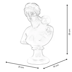 Statues & Sculptures Figurative|Table Top-Venus Love 35cm Pink Resin Indoor Sculpture