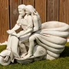Statues & Sculptures Large-Vespa Lambretta Scooter Stone Garden Planter Ornament