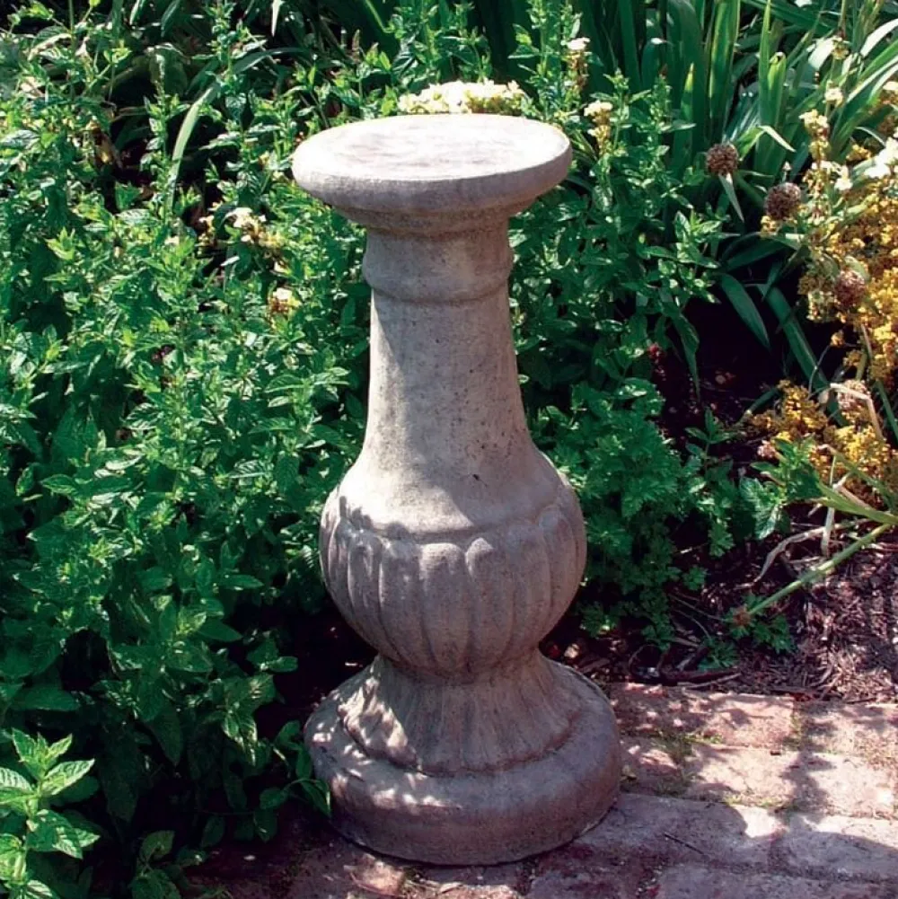 Statues & Sculptures Plinths & Pedestals-Victorian Column Stone Garden Pedestal