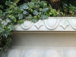 Statues & Sculptures Large|Round-Victorian Tazza Stone Garden Planter on Pedestal