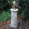 Statues & Sculptures Armillary Sundials-Vine Armillary Stone Garden Sundial
