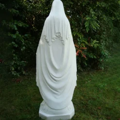 Statues & Sculptures Virgin Mary-Virgin Mary 118cm Marble Resin Garden Statue