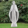 Statues & Sculptures Virgin Mary-Virgin Mary 79cm Marble Resin Garden Statue