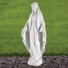 Statues & Sculptures Virgin Mary-Virgin Mary 60cm Marble Resin Garden Statue