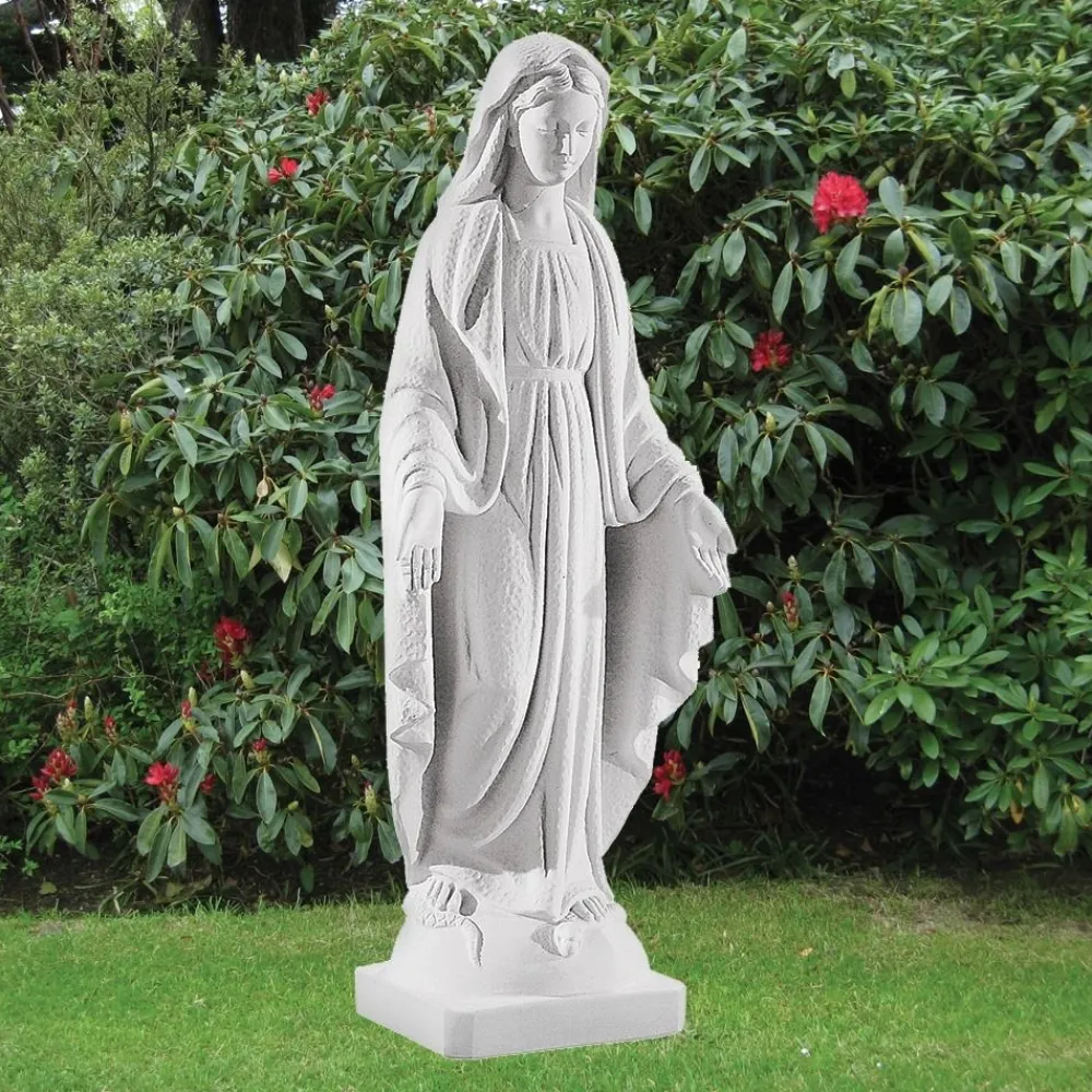 Statues & Sculptures Virgin Mary-Virgin Mary 74cm Marble Resin Garden Statue