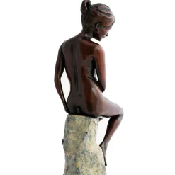 Statues & Sculptures Figurative|Table Top-Warmth of the Sun Figurine Bronze Indoor Sculpture